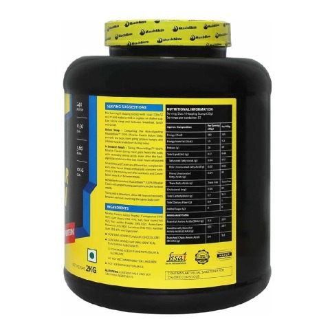 MuscleBlaze 100% Micellar Casein, 4.4 lb Chocolate MuscleBlaze 100% Micellar Casein, 4.4 lb Chocolate