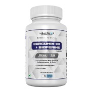 HealthXP Essential Series Curcumin C3 with Bioperine, 60 capsules