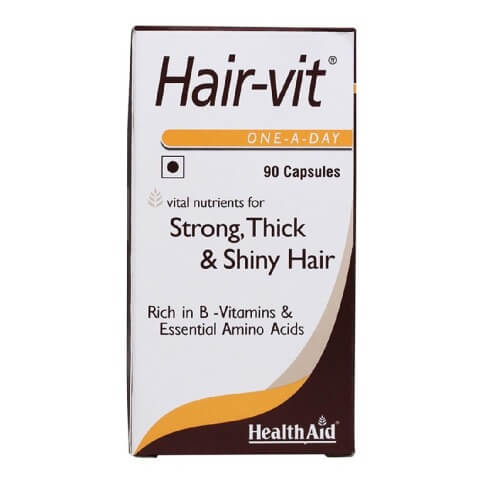 HealthAid Hair-Vit, Unflavoured 90 capsules HealthAid Hair-Vit, Unflavoured 90 capsules