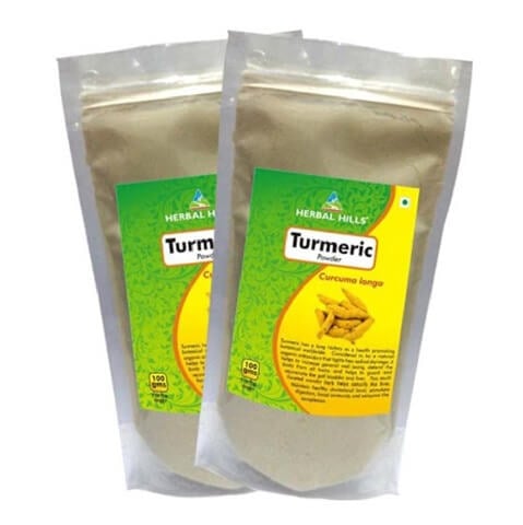 Herbal Hills Turmeric Powder (Pack of 2), 0.1 kg Herbal Hills Turmeric Powder (Pack of 2), 0.1 kg