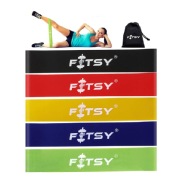 Fitsy Set of 5 Stretch Bands, Multicolor 30 x 5 cm