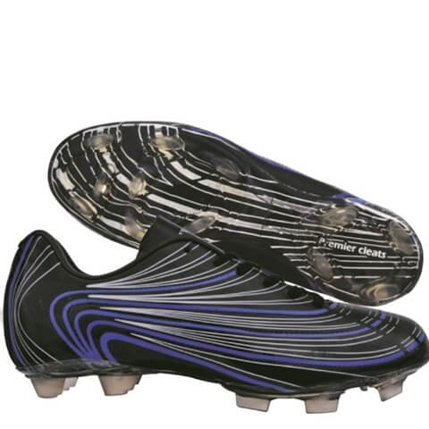 Nivia Premier Cleast Football Shoes, Black with Blue 13