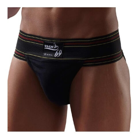 Wolf Athletic Supporter Back Covered, Black Medium Wolf Athletic Supporter Back Covered, Black Medium