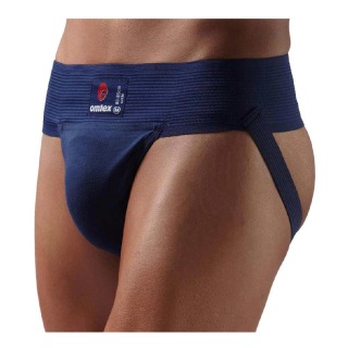 Omtex Gym Supporter (Pack of 2), Large Navy Blue