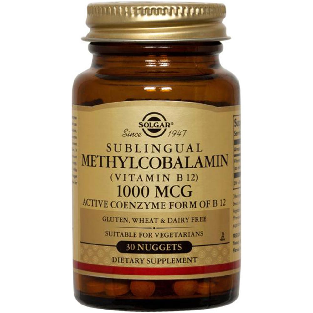 Solgar Methylcobalamin Vitamin B12 (1000 mcg),  30 tablet(s)  Unflavoured 