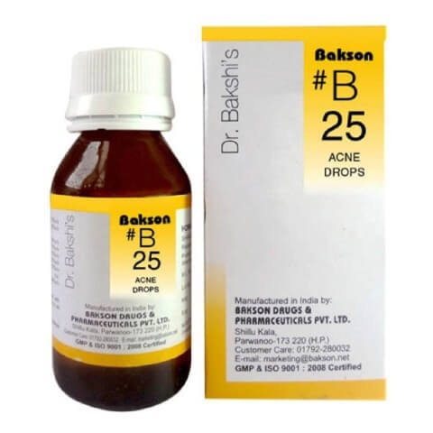 Baksons B25 Acne Drops (Pack of 3), 30 ml Clears pimples