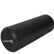 Strauss Yoga Foam Roller, Black 30cm