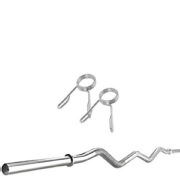 HUSTLE FITNESS Steel Fitness Gym Weight Lifting Rod 19mm 3Ft Curl