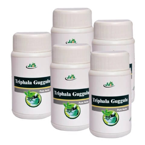 Jain Triphala Guggulu (Pack of 5), 80 tablet(s) Jain Triphala Guggulu (Pack of 5), 80 tablet(s)