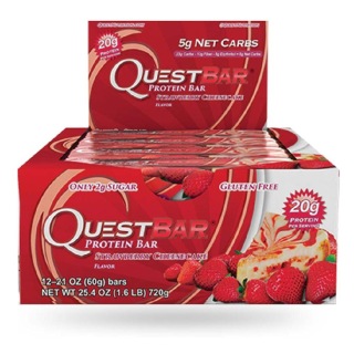 Quest Protein Bar, 12 Piece(s)/Pack Strawberry Cheesecake