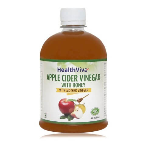 HealthViva Apple Cider Vinegar with Honey, 0.5 L Unflavoured HealthViva Apple Cider Vinegar with Honey, 0.5 L Unflavoured