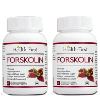Health first Forskolin (Pack of 2), 60 veggie capsule(s) Unflavoured