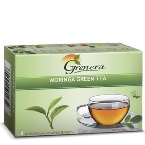Grenera Moringa Green Tea,  20 Piece(s)/Pack  Natural 