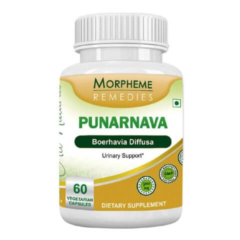 Morpheme Remedies Punarnava (500 mg), 60 veggie capsule(s) Morpheme Remedies Punarnava (500 mg), 60 veggie capsule(s)