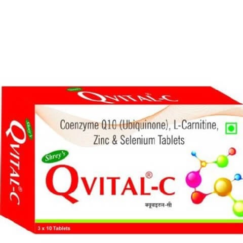 Shrey's Qvital-C (Coenzyme Q10), 30 tablet(s) Shrey's Qvital-C (Coenzyme Q10), 30 tablet(s)
