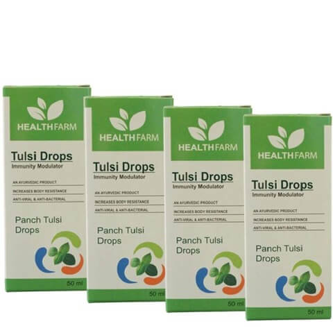 Healthfarm Tulsi Drops (Pack of 4), 50 ml Healthfarm Tulsi Drops (Pack of 4), 50 ml