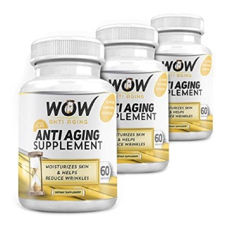 WOW Anti Aging Supplement (Pack of 3), 60 capsules