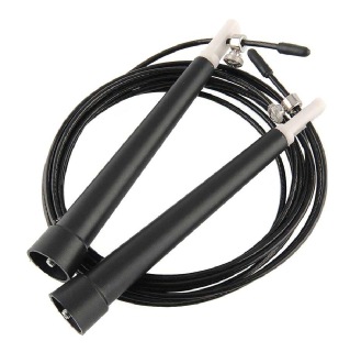 KOBO Cable Jump Rope (JR-3), Black Free Size