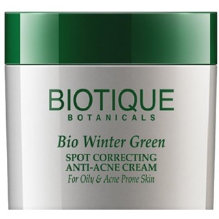Biotique Bio Winter Green Anti Acne Cream, 15 g for Oily & Acne Prone Skin