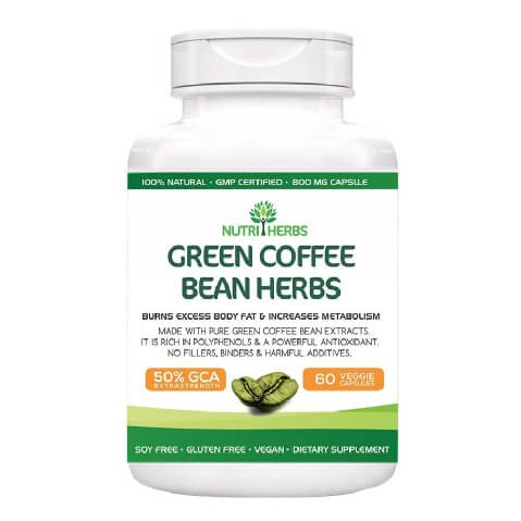 Nutri Herbs Green Coffee Bean Herbs,  60 veggie capsule(s) 