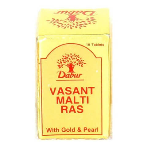Dabur Vasant Malti Ras with Gold & Pearls,  10 tablet(s) 