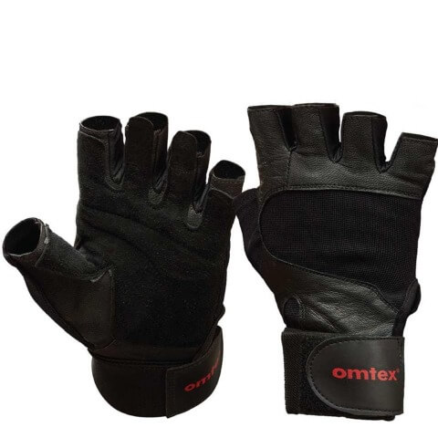 Omtex Gym Gloves (Pro),  Black  Medium 
