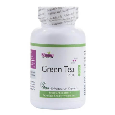 Zenith Nutrition Green Tea Plus (500 mg), 60 capsules Unflavoured Zenith Nutrition Green Tea Plus (500 mg), 60 capsules Unflavoured