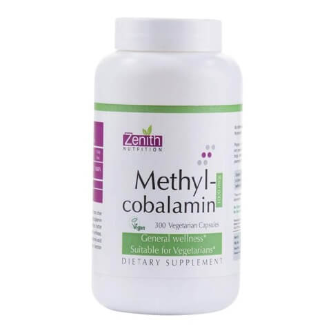 Zenith Nutrition Methylcobalamin, Unflavoured 300 veggie capsule(s) Zenith Nutrition Methylcobalamin, Unflavoured 300 veggie capsule(s)