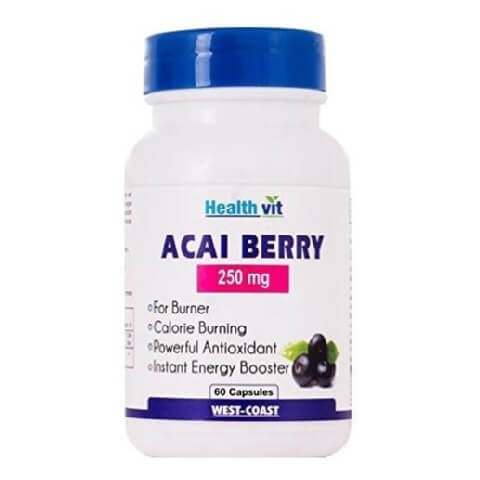 Healthvit Acai Berry (250 mg), 60 capsules Unflavoured Healthvit Acai Berry (250 mg), 60 capsules Unflavoured