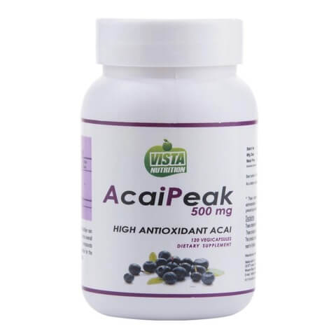 Vista Nutrition Acai Peak (500 mg), 120 capsules Unflavoured Vista Nutrition Acai Peak (500 mg), 120 capsules Unflavoured