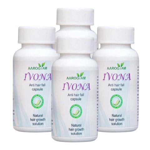 Aarogyam Ivona Anti Hair Fall, 60 capsules - Pack of 4 Aarogyam Ivona Anti Hair Fall, 60 capsules - Pack of 4
