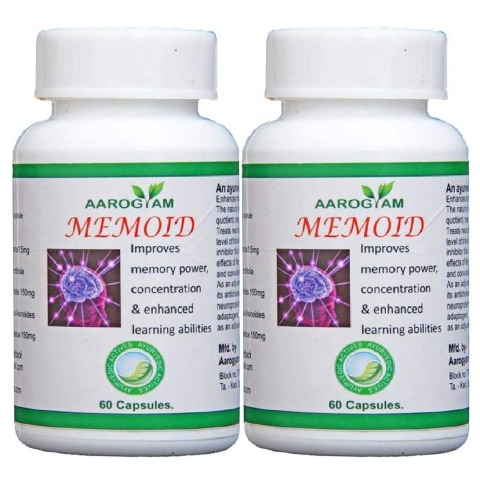 Aarogyam Memoid, 60 capsules - Pack of 2 Aarogyam Memoid, 60 capsules - Pack of 2