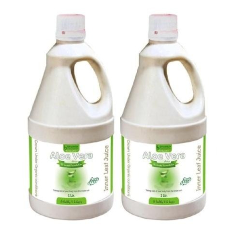 Bhumija Aloe Vera Juice, Natural 1 L - Pack of 2 Bhumija Aloe Vera Juice, Natural 1 L - Pack of 2