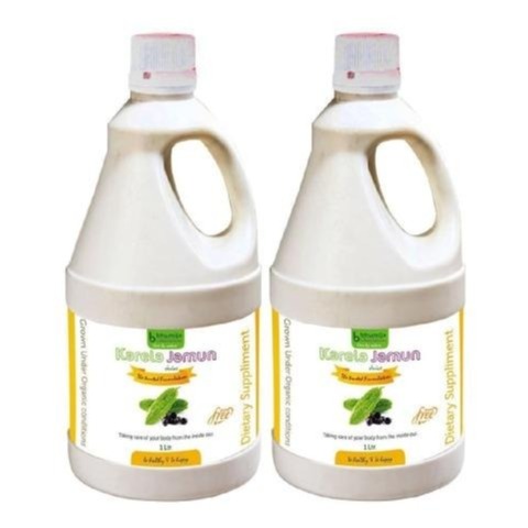 Bhumija Karela Jamun Juice, Natural 1 L - Pack of 2 Bhumija Karela Jamun Juice, Natural 1 L - Pack of 2