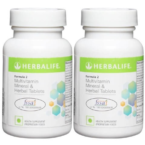 Herbalife Formula 2 Multivitamin Mineral And Herbal Tablets (Pack of 2), Unflavoured 90 tablet(s)