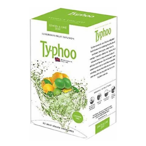 Typhoo Fruit Infusion, Lemon & Lime Zest 25 Piece(s)/Pack Typhoo Fruit Infusion, Lemon & Lime Zest 25 Piece(s)/Pack