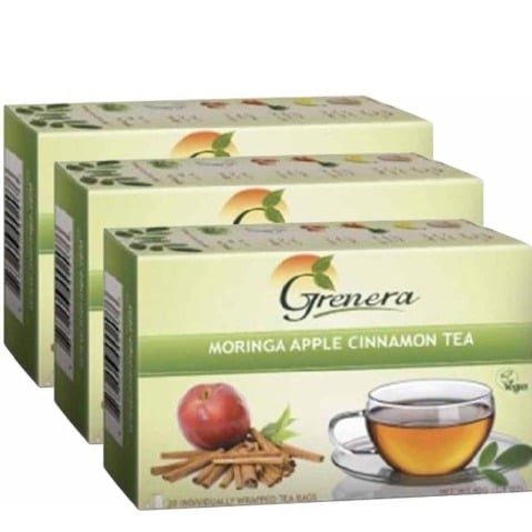 Grenera Moringa Tea, Apple Cinnamon 20 Piece(s)/Pack - Pack of 3 Grenera Moringa Tea, Apple Cinnamon 20 Piece(s)/Pack - Pack of 3