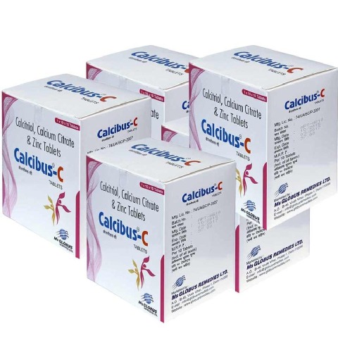 Globus Remedies Calcibus-C, Unflavoured 10 tablet(s) - Pack of 5 Globus Remedies Calcibus-C, Unflavoured 10 tablet(s) - Pack of 5