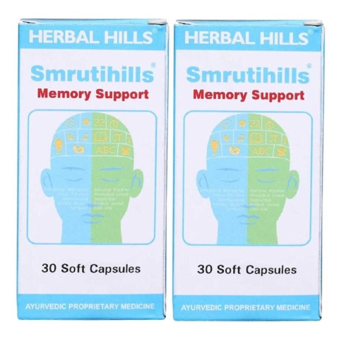 Herbal Hills Smrutihills, 30 capsules - Pack of 2 Herbal Hills Smrutihills, 30 capsules - Pack of 2