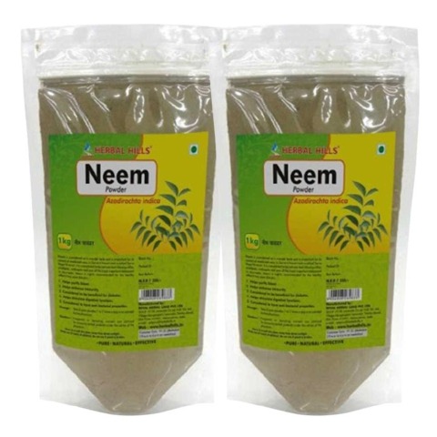 Herbal Hills Neem Powder, 1 kg - Pack of 2 Herbal Hills Neem Powder, 1 kg - Pack of 2