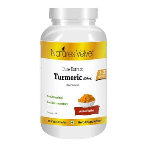 Natures Velvet Turmeric Pure Extract (500 mg), 60 veggie capsule(s) Natures Velvet Turmeric Pure Extract (500 mg), 60 veggie capsule(s)