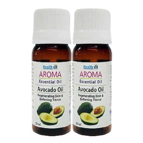 Healthvit Aroma Avocado Essential Oil, 30 ml for All Skin Types - Pack of 2 Healthvit Aroma Avocado Essential Oil, 30 ml for All Skin Types - Pack of 2