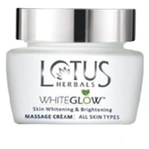 Lotus Herbals Whiteglow Massage Cream, 60 g Whitening & Brightening Lotus Herbals Whiteglow Massage Cream, 60 g Whitening & Brightening