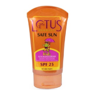 Lotus Herbals Kids Safe Sun Block Cream, 100 g for All Skin