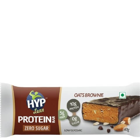Hyp Lean Sugar Free Protein Bar, 6 Piece(s)/Pack Oats & Peanut Brownie Hyp Lean Sugar Free Protein Bar, 6 Piece(s)/Pack Oats & Peanut Brownie