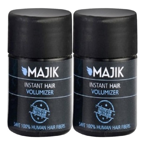 Majik Instant Hair Volumizer, Dark Brown 7 g - Pack of 2 Majik Instant Hair Volumizer, Dark Brown 7 g - Pack of 2