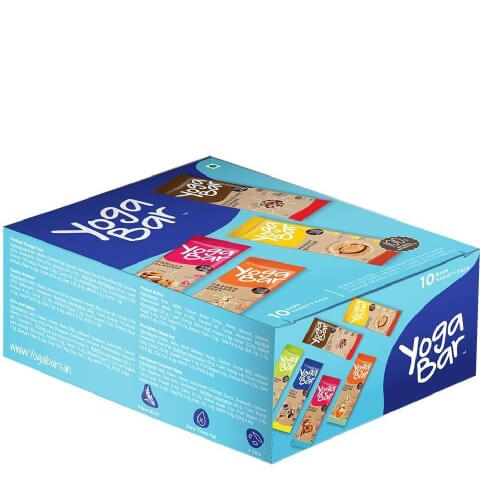 Yogabars 100% Natural Energy Bar Box, 10 bar(s) Vanilla,Chocolate & Peanut Yogabars 100% Natural Energy Bar Box, 10 bar(s) Vanilla,Chocolate & Peanut