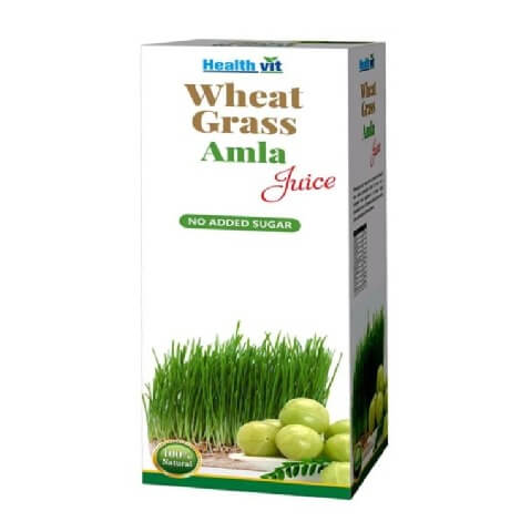 Healthvit Wheat Grass Amla Juice, Natural 0.500 L Healthvit Wheat Grass Amla Juice, Natural 0.500 L