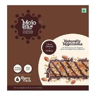 MojoBar Healthy Energy Bar, 6 Piece(s)/Pack Chocolate Almond