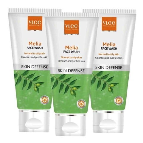 VLCC Melia Face Wash - Pack of 3, 80 ml Skin Defense VLCC Melia Face Wash - Pack of 3, 80 ml Skin Defense